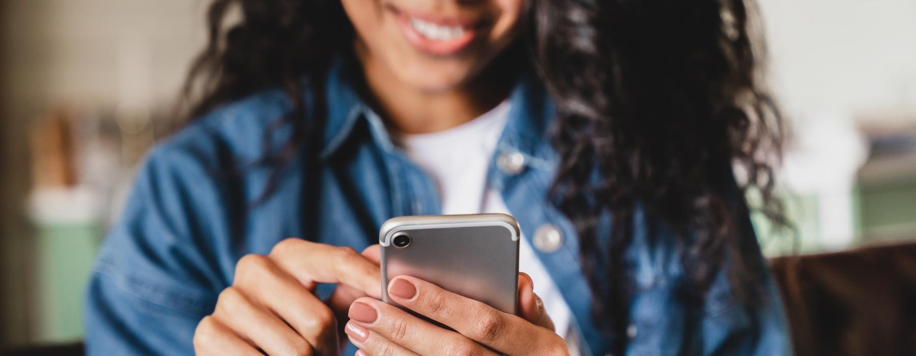 a person holding a phone