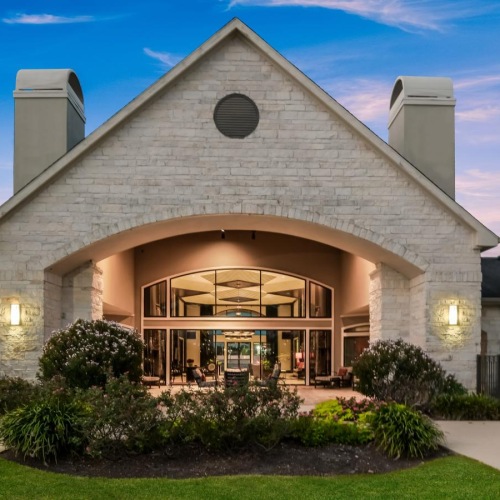 a house with a large front yard